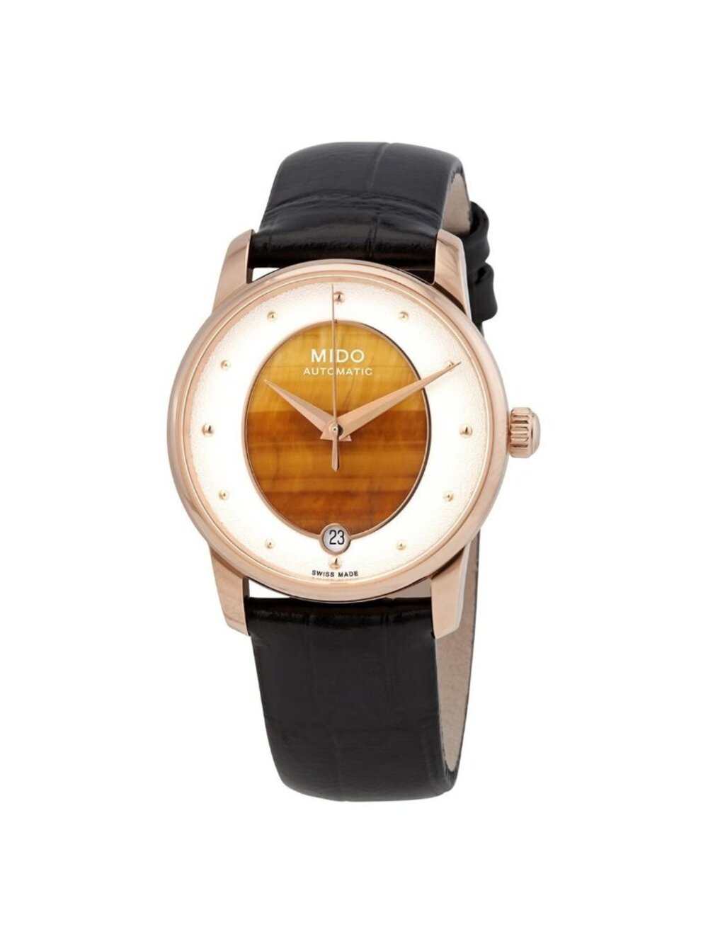 NWT Mido Baroncelli Wild Stone Automatic Ladies Watch